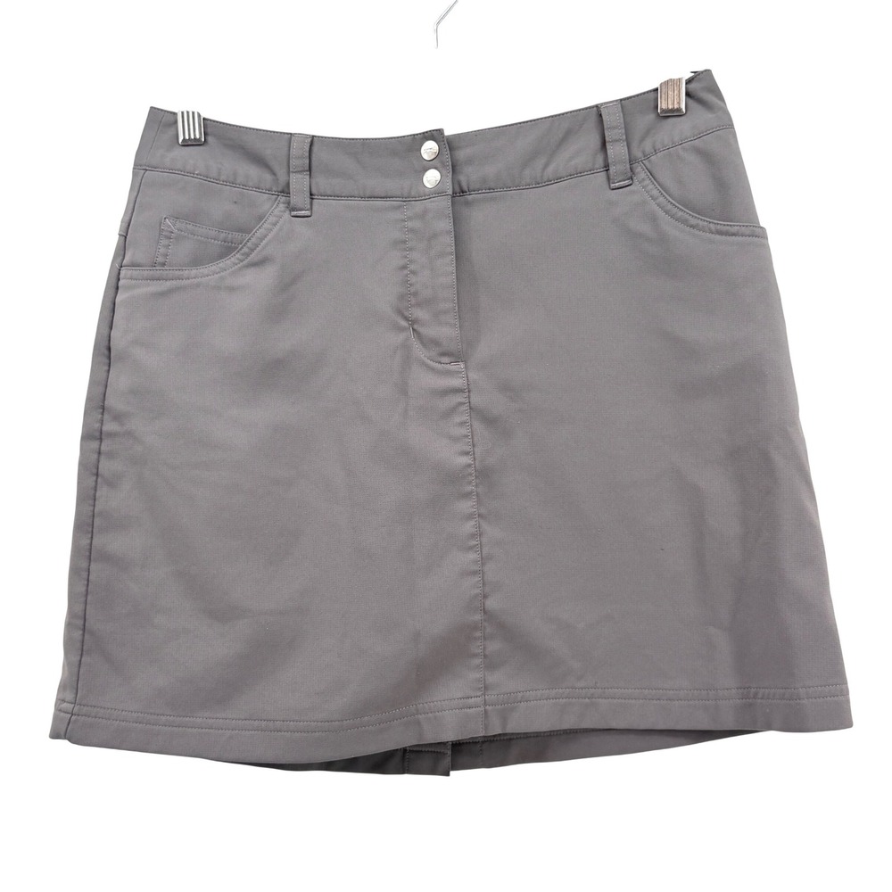 Slazenger Golf Skort Women 4 Gray Built-in‎ Shorts Stretch Athletic Tennis